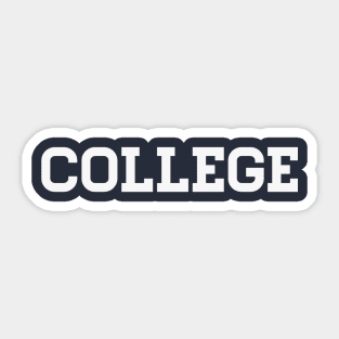 College Shirt Sticker